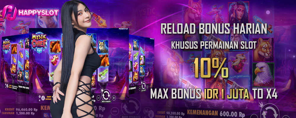 Reload Bonus Harian Slot 10%